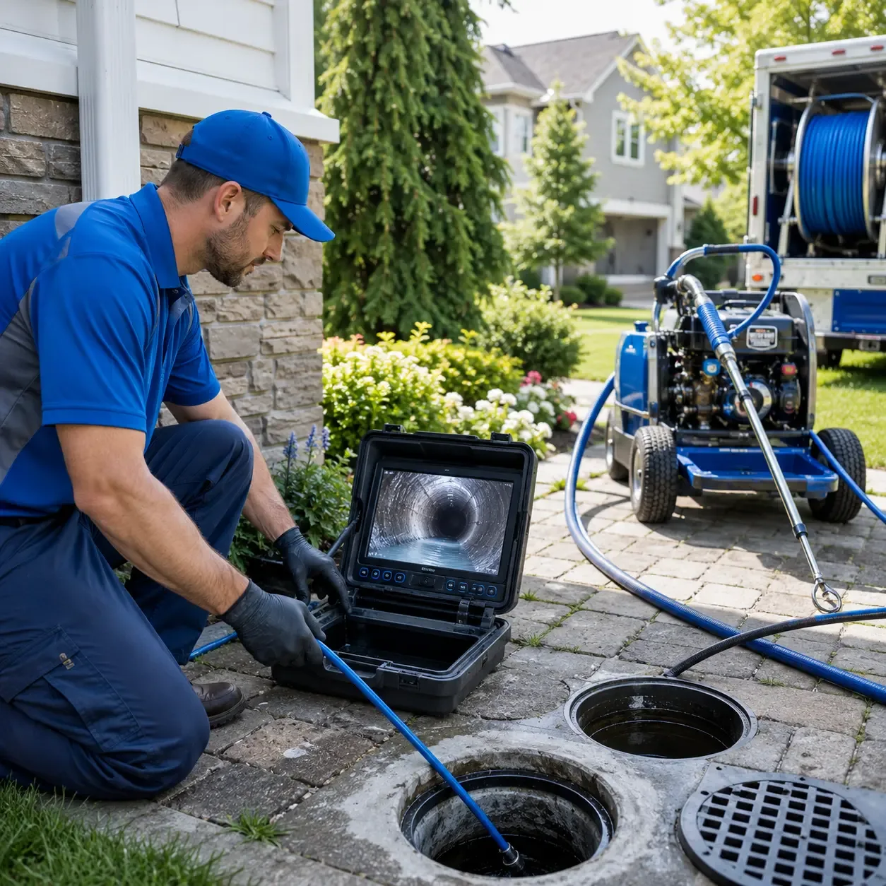 Outdoor drain cleaning professionals serving Highfalls, NC