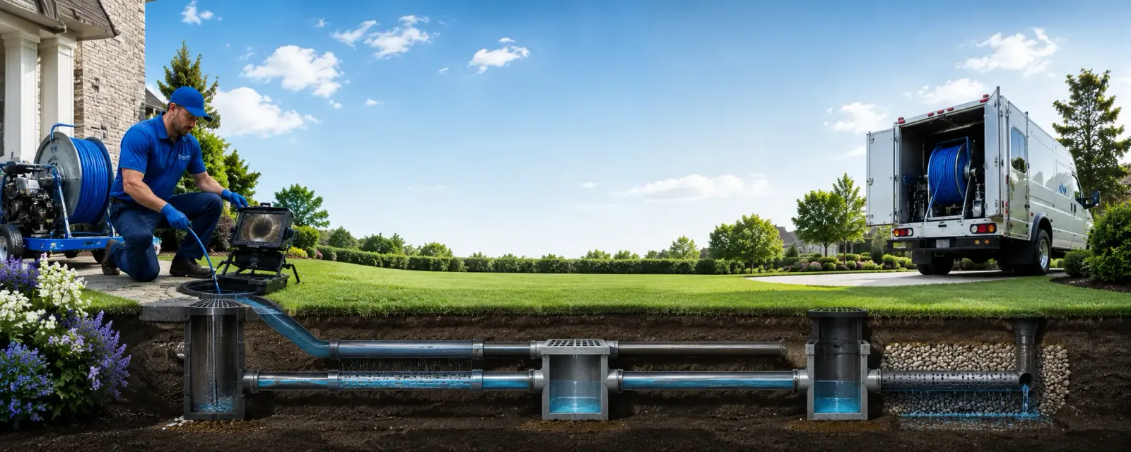 Outdoor drain cleaning information for Highfalls, NC